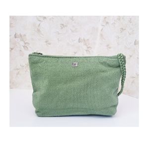 Lina Green Knitted Zip Up Purse